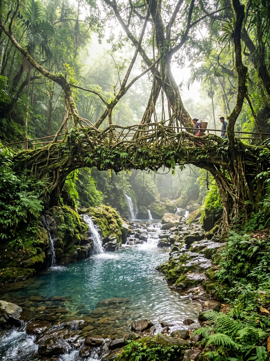 Meghalaya living root bridge